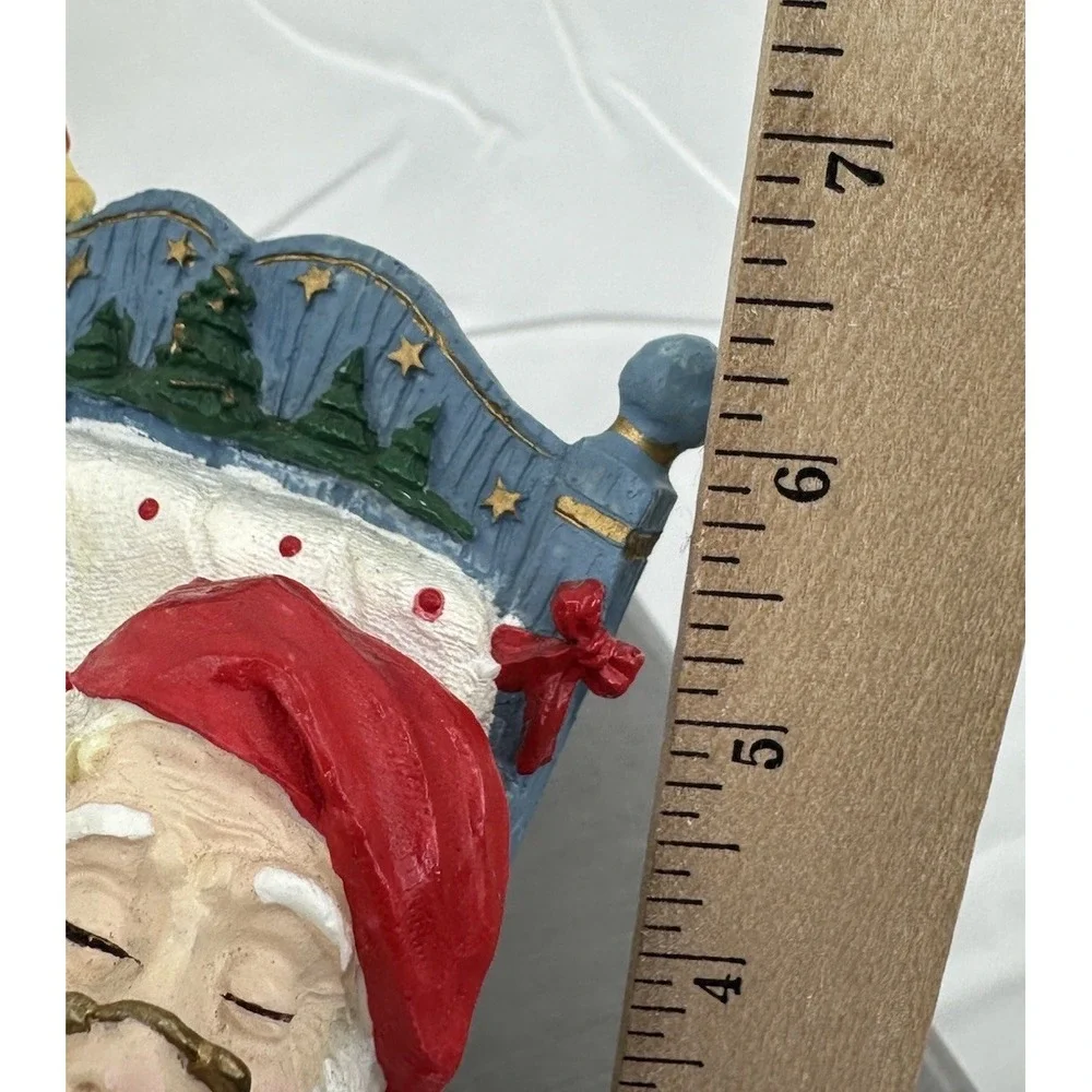 Rocking Chair Musical Wind Up Sleeping Santa Ceramic Rocker Christmas Music Box‎